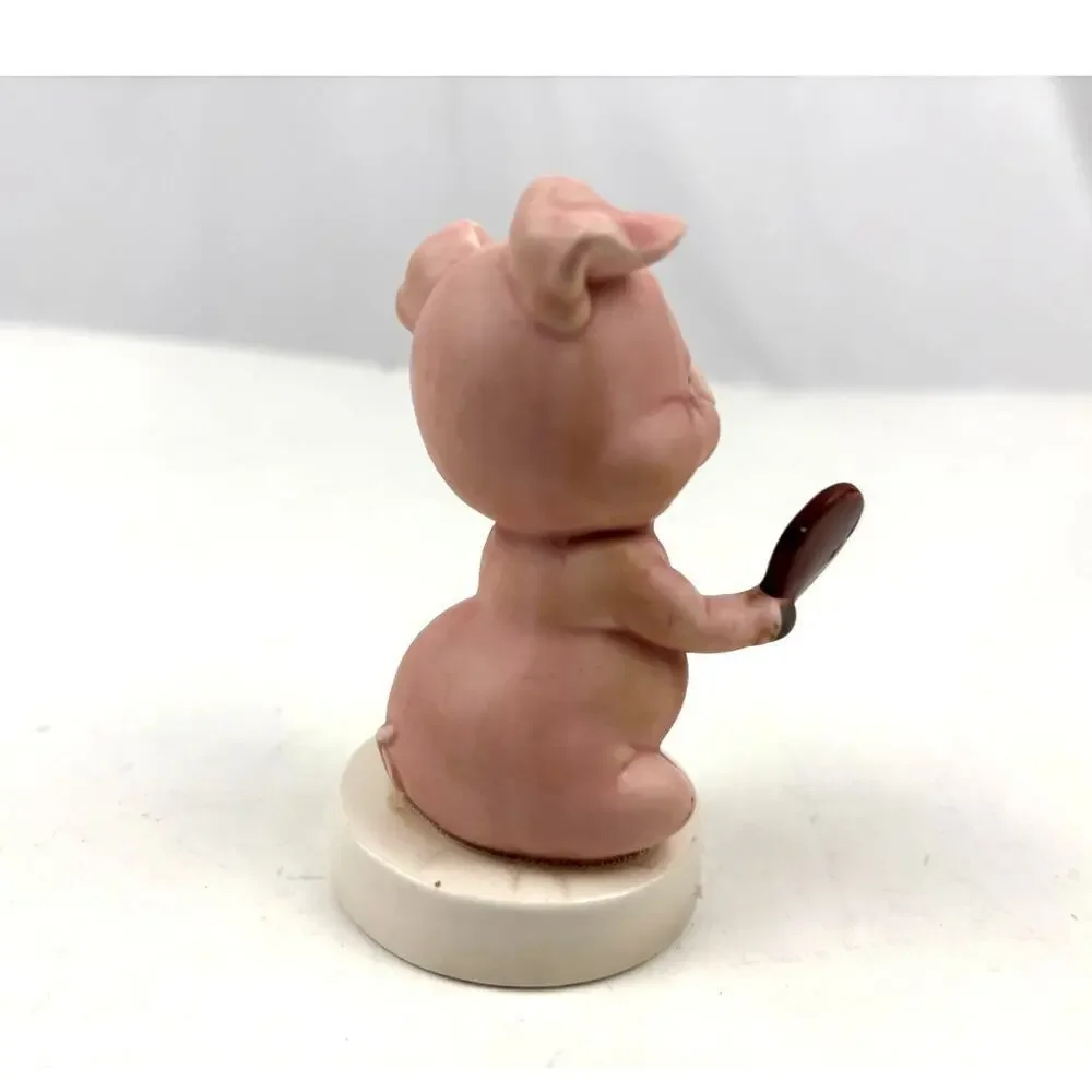 VTG Norcrest Think Thin Pig Figurine‎ Porcelain Japan MCM